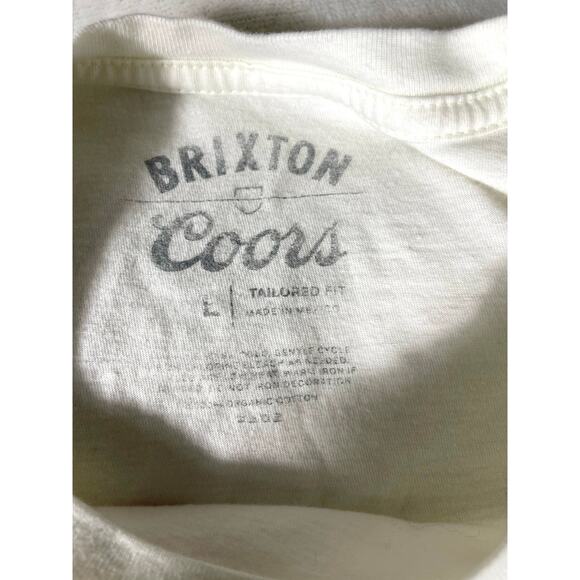 Brixton Coors T-Shirt White Large Mountain Graphic - Picture 7 of 7